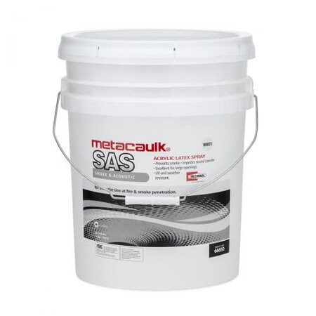 Rectorseal Corp. Smoke & Acoustic Sealant Spray, 5 gal White 66650